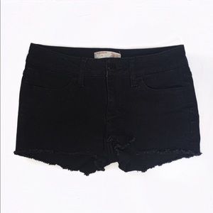 Black Jean Shorts